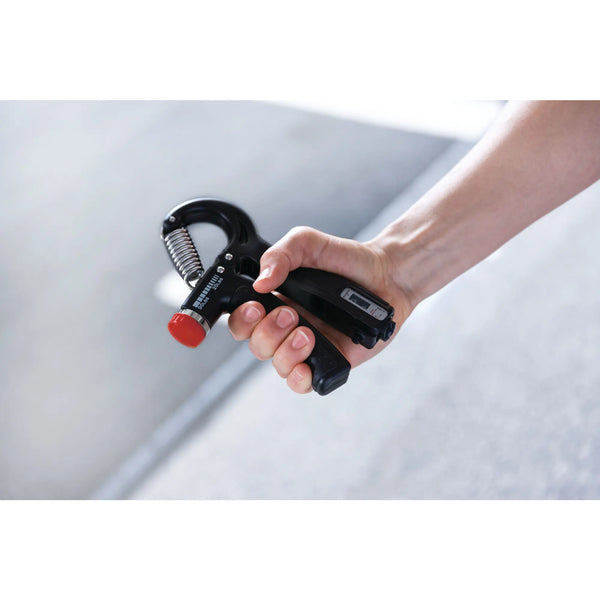 Everlast Adjustable Grip Strengthener W/ Rep Counter Black/Red