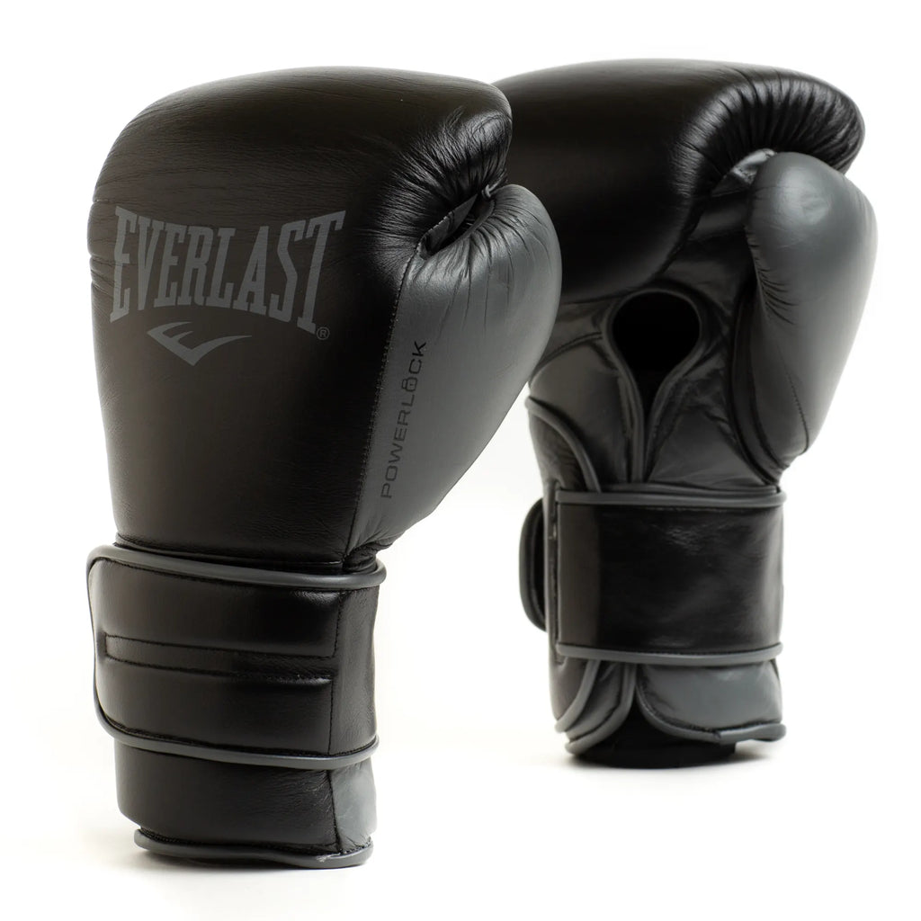 Everlast Powerlock 2 Pro Hook & Loop Gloves - Black