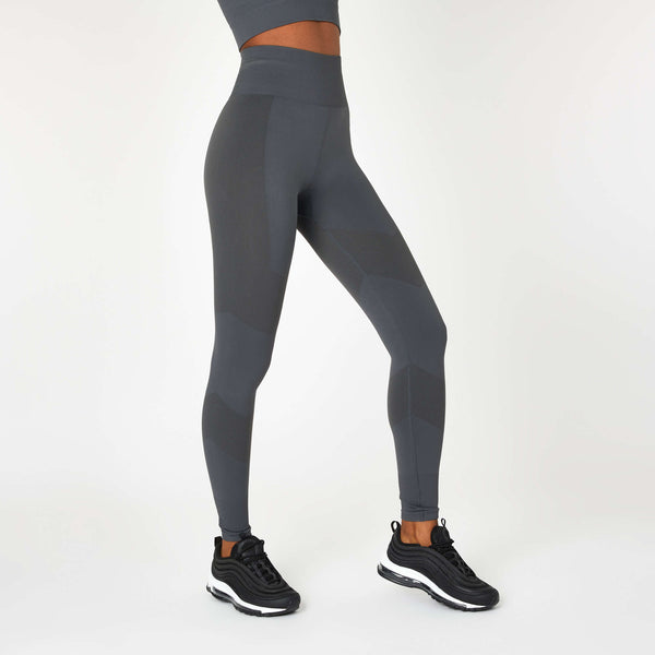Everlast Women's Super High Waisted Racer Leggings Grey