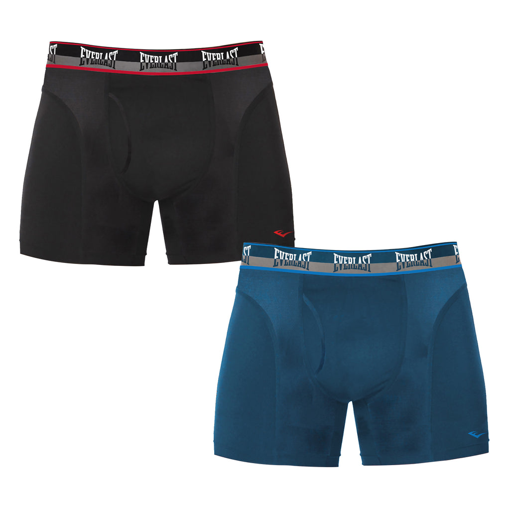Everlast 2 Pack Nylon Boxing Brief Black/Navy