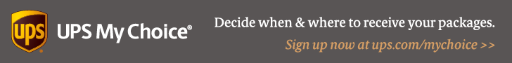 UPS My Choice® banner