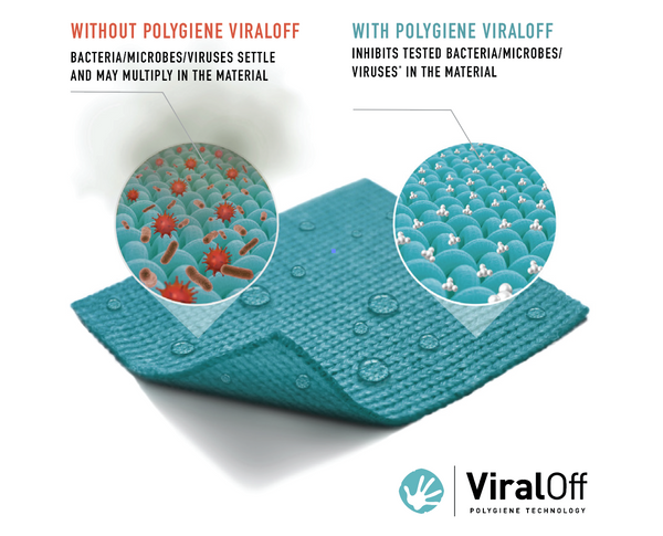 Polygiene ViralOff is an antimicrobial textile treatment.